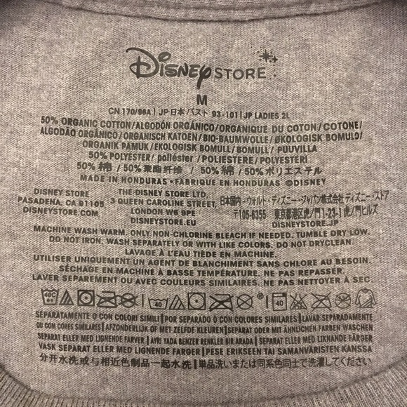 Disney Minnie Mouse Red/White HairBow Balloons Grey T-Shirt - Sz M - Picture 4 of 6